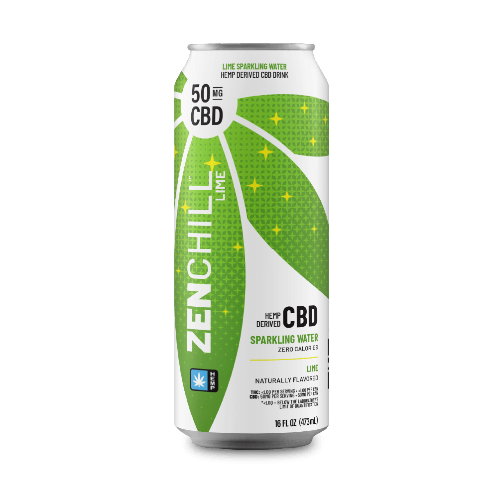 Zentopia - Lime Chill CBD Sparkling Water | 50mg CBD Seltzer Zentopia - Lime Chill CBD Sparkling Water | 50mg CBD Seltzer