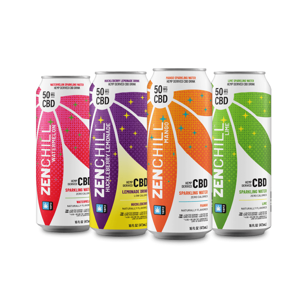その他 CBDMAX Zentopia - CBD Sparkling Water Chill Variety Pack | CBD Seltzer