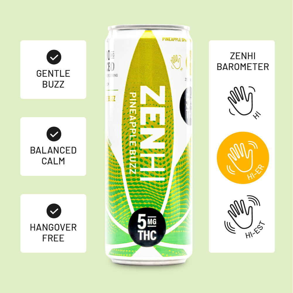 ZenHi - Pineapple Buzz | Delta-9 THC Drink – Zentopia