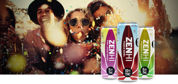 ZenHi THC + CBD drinks banner