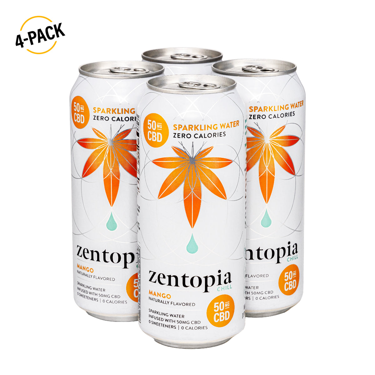 Mango Chill CBD Sparkling Water – Zentopia