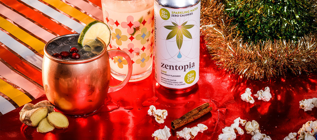 Zentopia's CBD Yule Mule Mokctail