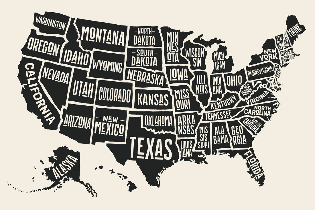 A map of the United States