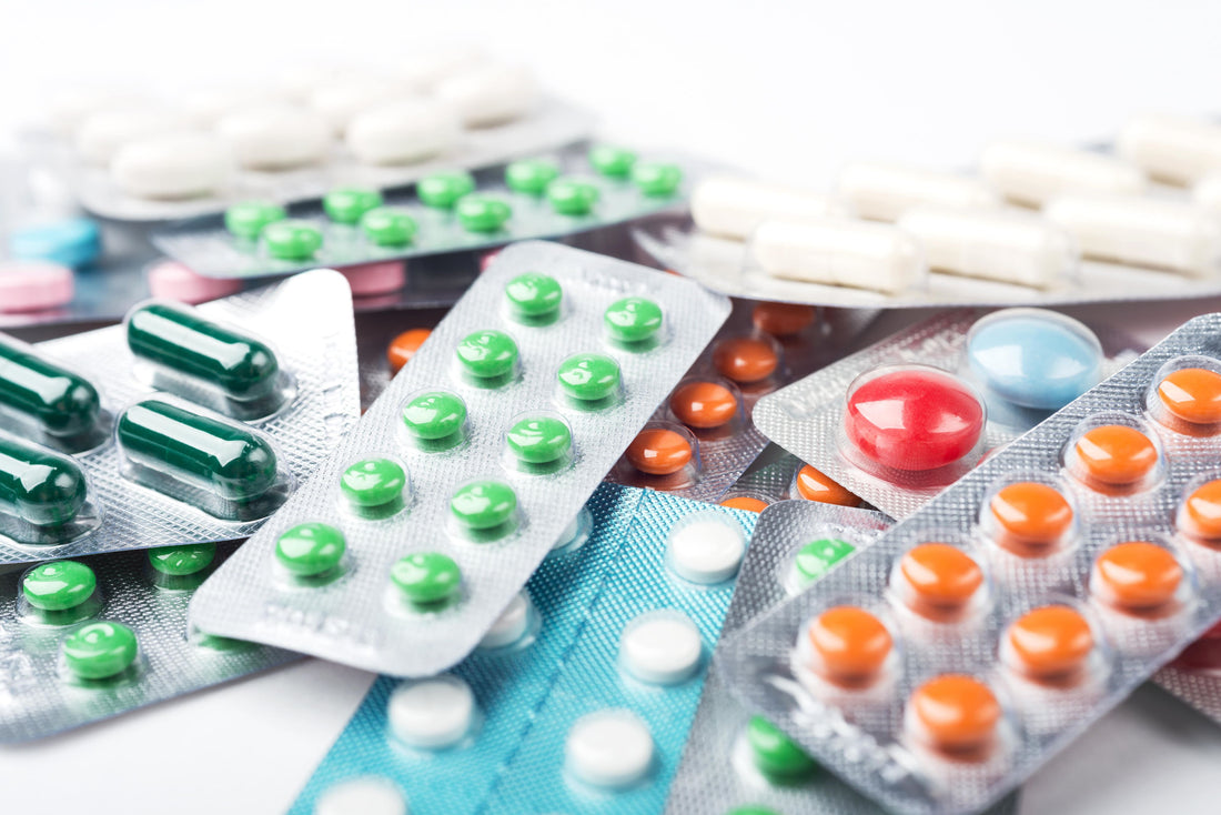 A photo of various medications on a table