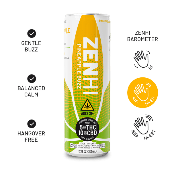 ZenHi - Pineapple Buzz | Delta-9 THC Drink – Zentopia ZenHi - Pineapple Buzz | Delta-9 THC Drink – Zentopia