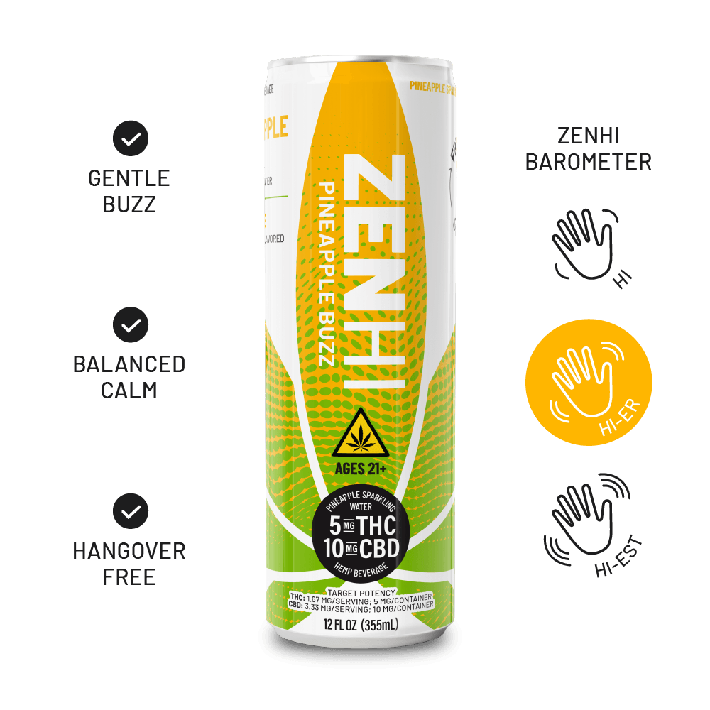 ZenHi - Pineapple Buzz | Delta-9 THC Drink – Zentopia ZenHi - Pineapple Buzz | Delta-9 THC Drink – Zentopia