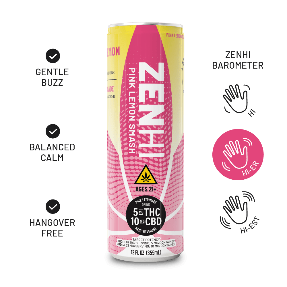 ZenHi - Pink Lemon Smash: Delta-9 THC Drink – Zentopia ZenHi - Pink Lemon Smash: Delta-9 THC Drink – Zentopia