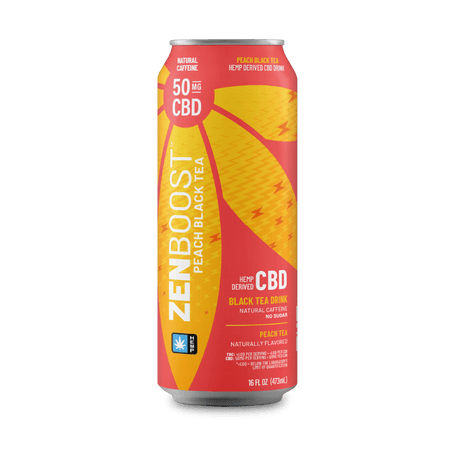 Caffeinated CBD Tea | Peach Boost - Zentopia