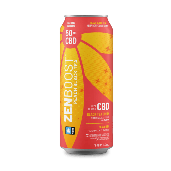 Caffeinated CBD Tea | Peach Boost - Zentopia