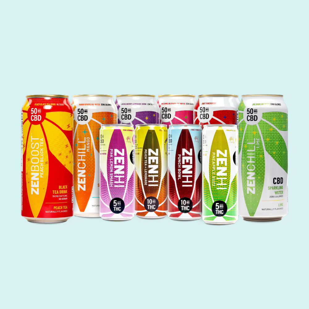 Caffeinated 50mg CBD Teas - Zentopia Boost