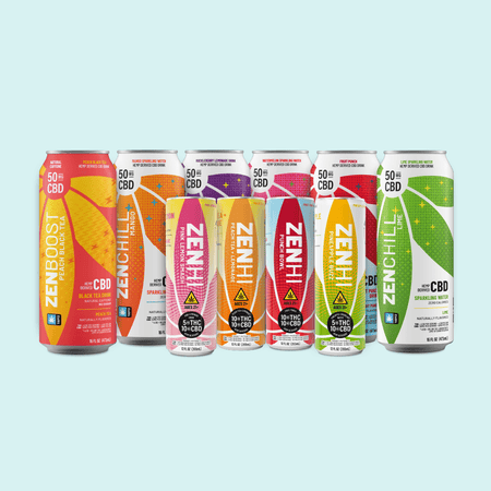 Zentopia Sampler Pack: CBD & THC-Infused Drinks