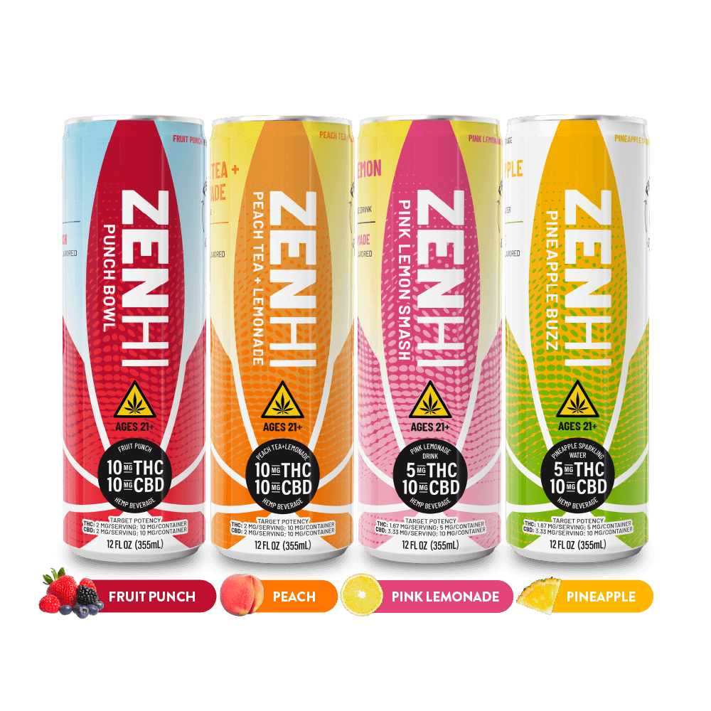 Zentopia Sampler Pack: CBD & THC-Infused Drinks