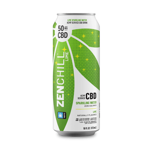 Zentopia - Lime Chill CBD Sparkling Water | 50mg CBD Seltzer