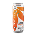 Zenchill Mango CBD sparkling water can on a dark background