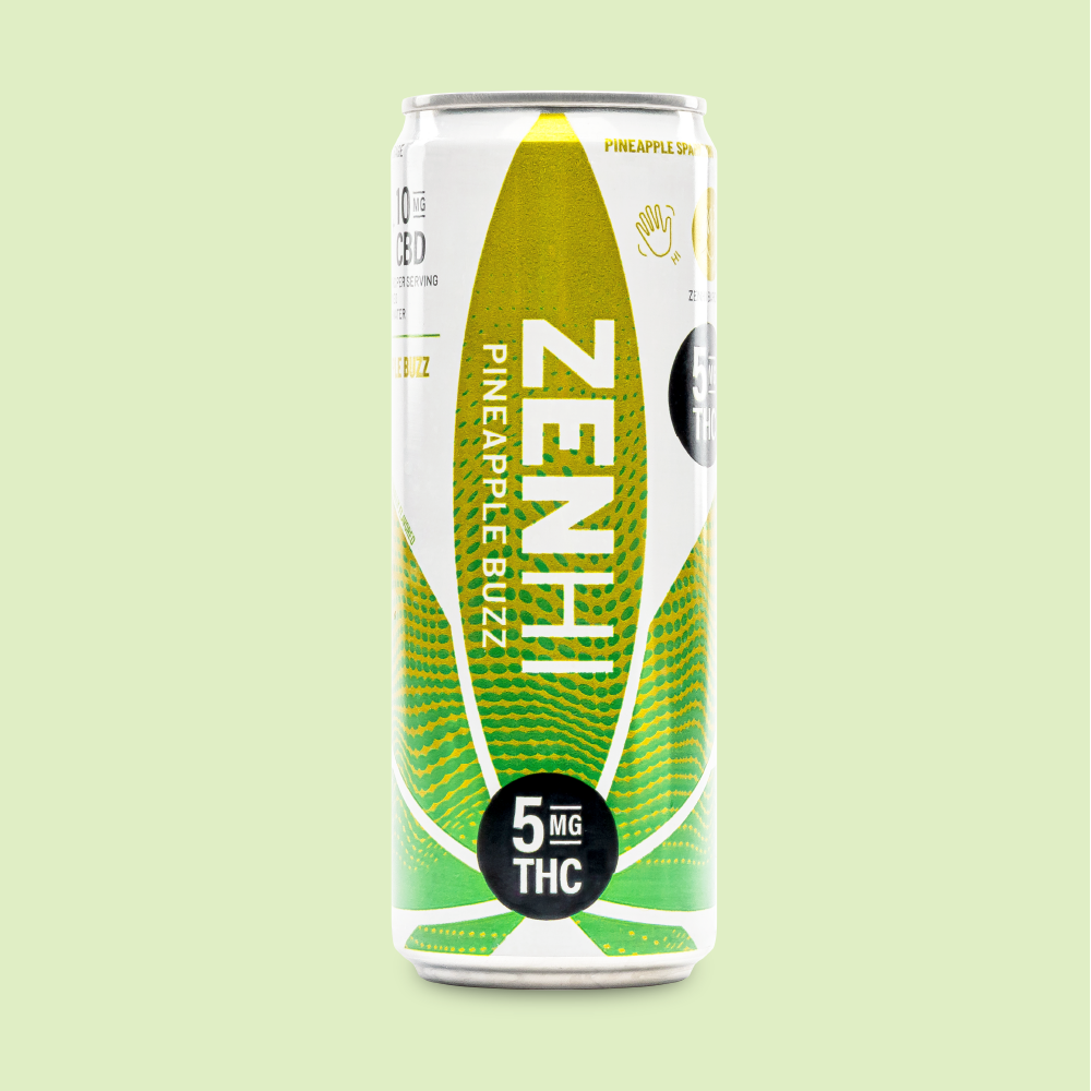 Zenhi Pineapple Buzz - 5mg THC + 10mg CBD Drink