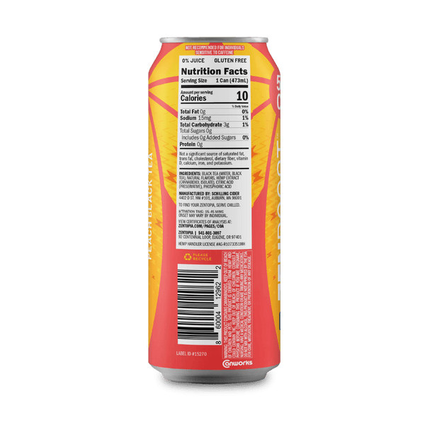 Peach Boost CBD Caffeinated Black Tea