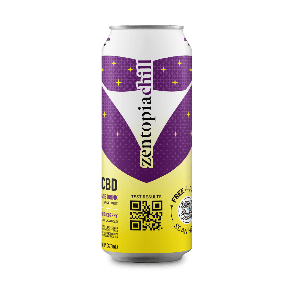 50mg CBD Drink | Zentopia - Huckleberry Chill CBD Lemonade 50mg CBD Drink | Zentopia - Huckleberry Chill CBD Lemonade