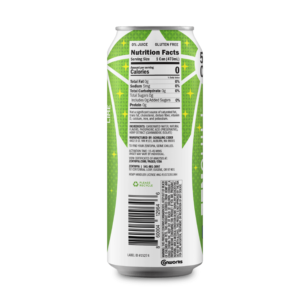 Lime Chill CBD Sparkling Water