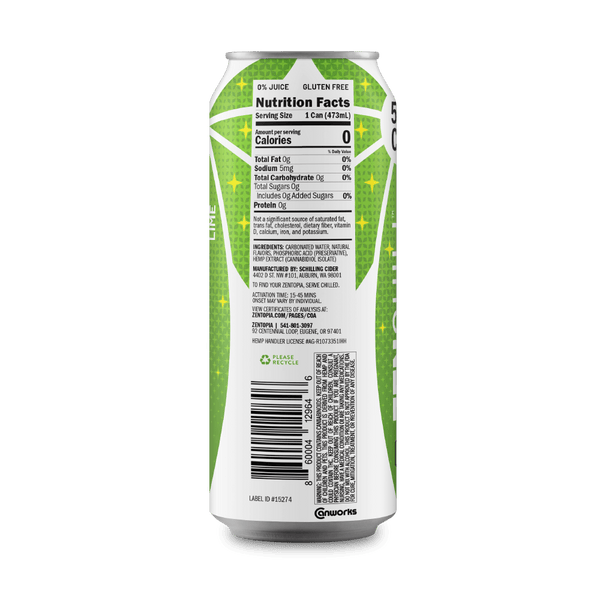 Lime Chill CBD Sparkling Water