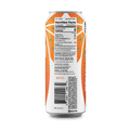 A can of Zentopia Mango CBD sparkling water with nutrition facts label on a gray background