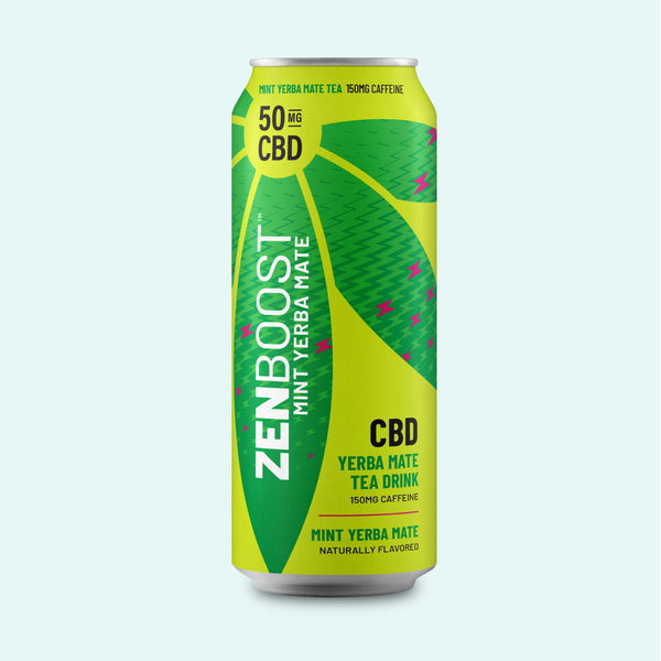 Mint Yerba Mate Boost CBD Caffeinated Tea