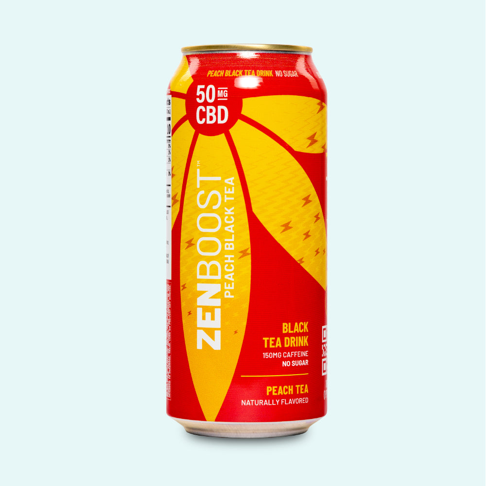 Peach Boost CBD Caffeinated Black Tea