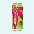 A can of Zentopia ZenBoost Yerba Mate CBD infused tea 