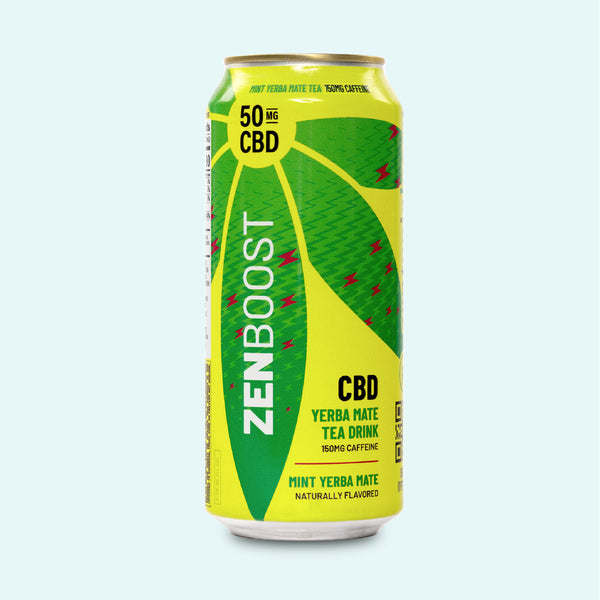 Mint Yerba Mate Boost CBD Caffeinated Tea