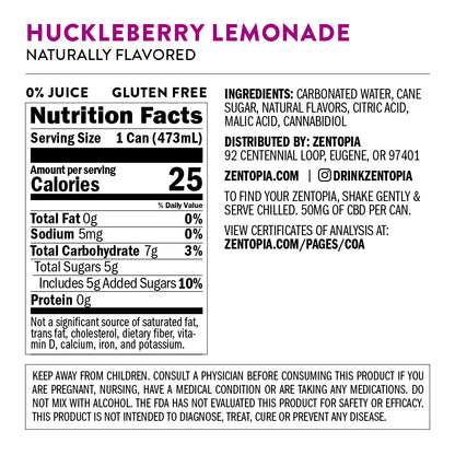 Huckleberry Chill CBD Lemonade