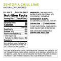 Zentopia ZenChill Lime CBD Sparkling Water nutrition facts